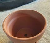 Terracota Pots with Saucers in good condition