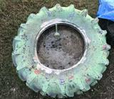 Trucker tyre used as sandpit