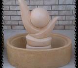 Protea patio fountain on oval base