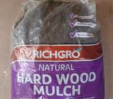 40 LITRE BAG RICHGRO NATURAL HARD WOOD MULCH NEW SEALED