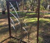 Rustic garden screen
