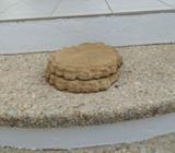 Garden stepping stones-tree trunk design