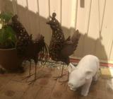 Decorative garden chooks