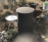 Tall Compost bin. Text only