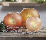 Partylite Amber Frost Tealight trio