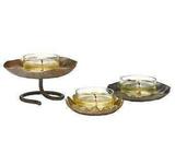 Partylite Lotus tealight trio unstacked