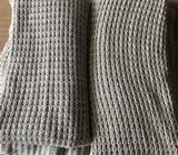 MORGAN & FINCH NATURAL MARLE BEIGE THROW RUGS X 2