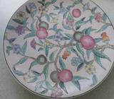 Decorative plate - Large, handpainted in Macau