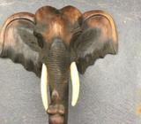 Beautiful elephant carving 420 x 400mm ht