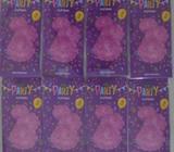 PARTY DECO HANGING 8 PACKETS @ 3 PER PKT PINK SMALL POM POMS 20CM