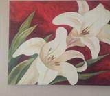 Lilly painting hand painted