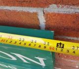 Vintage wooden Singleton signs hand painted