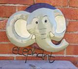 Metal Elephant sculpture