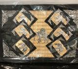 THAI AUTHENTIC PLACEMATS AND COASTER SET 6 ELEPHANT METAL