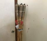 Bamboo lantern torch x 6