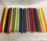 Hand dipped 9hr candles 20 pack multi colours