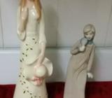 2 ceramic ladies