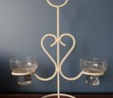 Heart centre piece ... holds 2 candles