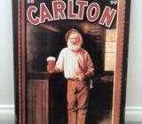 Carlton beer print - I allus has wan at eleven
