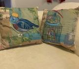 Brand new unique design cotton & linen cushion with embroidery