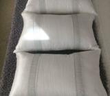 2 White Decorative Cushions With Diamonti Detail 370mmx420mm