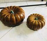 2 piece ceramic pumpkins