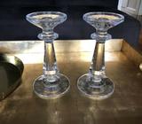 Waterford cut crystal candlesticks (pair)