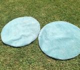 2x light blue circle mats