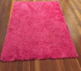 Bright Pink fluffy rug