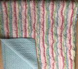 Ruffled Blanket/Throw Rug. Great Condition