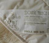 SINGLE BED DOUBLE FLEECE WOOL UNDERLAY - MADE IN AUSTRALIA