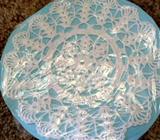 Small Hand Crocheted White Doily - 19cm