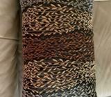 Rectangle black and brown cushion