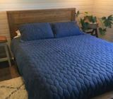 Super soft blue quilt