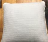 2 x white cushions near new