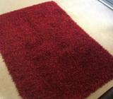 Gorgeous dark red / wine color shaggy rug