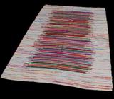 Recycled Hand Woven Cotton Rug * 155cm x 90cm * BRAND NEW *