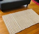 Jute and Cotton Rug 70x140cm Brand New