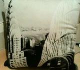 Brand New Black&White Cushion with New York Photo