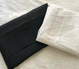 Sewing fabric lining over 5m total - black & white