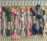 Mixed lot 12 embroidery cottons