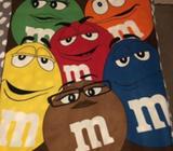 One fleece throw blanket with M&M characters