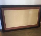 Dark walnut timber frame