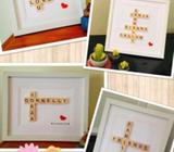 Personalised Scrabble Frames