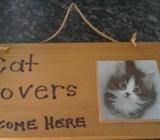 Cat Lover Wall Hanging - Is Available