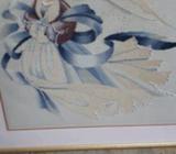 Angel Cross Stitch beautuful artistry in frame