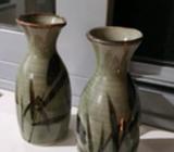 2 small sake bottles