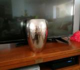 Silver (coloured) metal vase