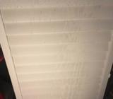 window bilnd/shutter. Avoid sunlight