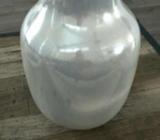 Beige Metallic Ceramic Vase